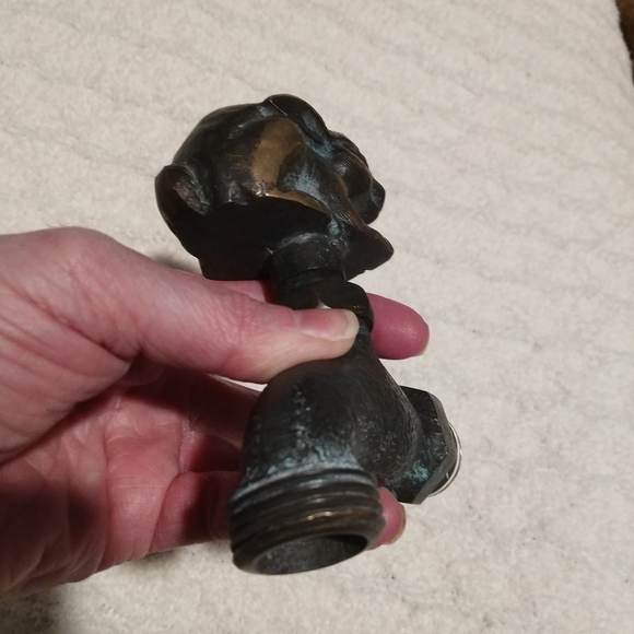 Vintage Brass Bunny Rabbit Garden  Hose Spigot Water Faucet - Picture 2 of 4